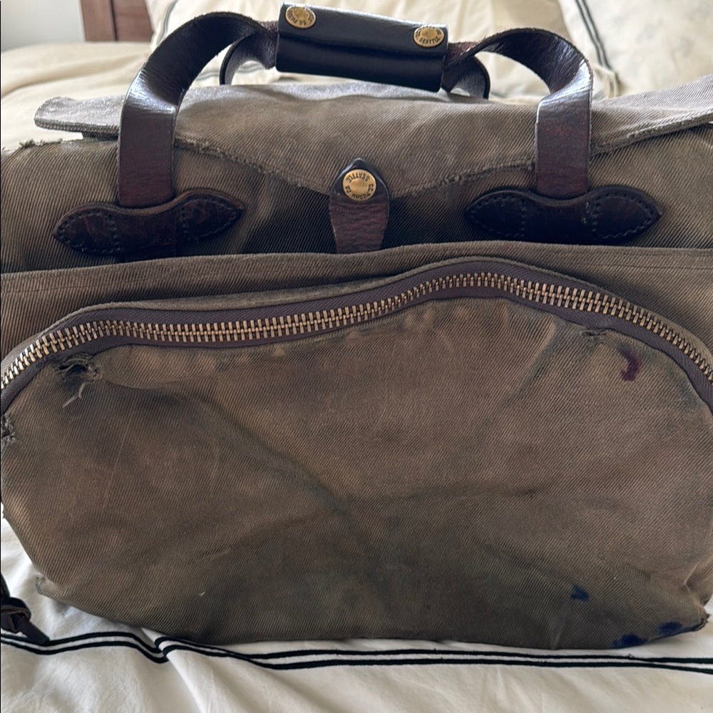 Vintage Filson Waxed Canvas Briefcase Bag